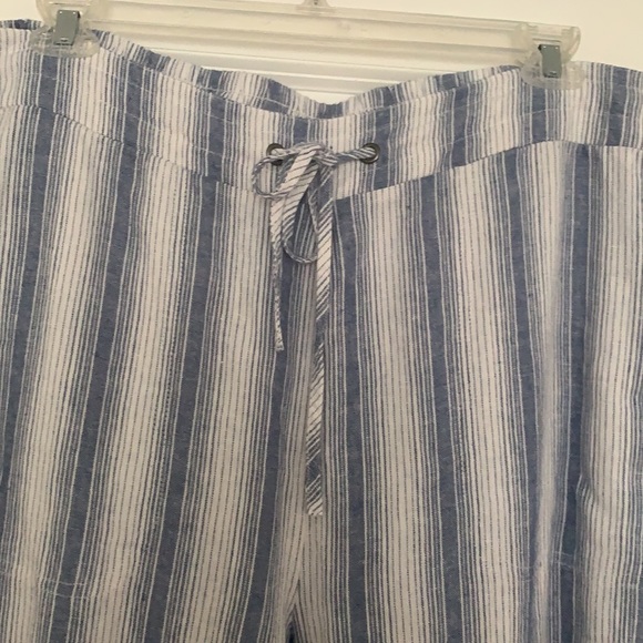 Linen Drawstring Pants - Picture 2 of 7